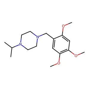 1-(Propan-2-yl)-4-(2,4,5-trimethoxybenzyl)piperazine structure