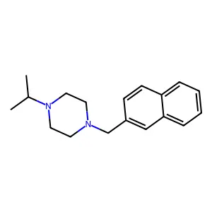 1-(Naphthalen-2-ylmethyl)-4-propan-2-ylpiperazine structure