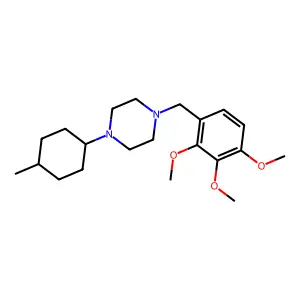 1-(4-Methylcyclohexyl)-4-[(2,3,4-trimethoxyphenyl)methyl]piperazine structure