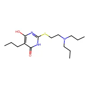 2-[[2-(Dipropylamino)ethyl]thio]-6-hydroxy-5-propyl-4(3H)-pyrimidinone structure