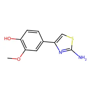 4-(2-Amino-1,3-thiazol-4-yl)-2-methoxyphenol structure