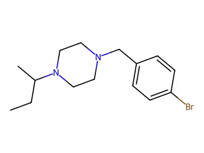 1-(4-Bromobenzyl)-4-(butan-2-yl)piperazine structure