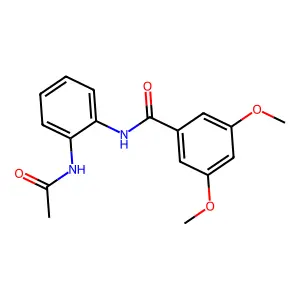 N-(2-acetamidophenyl)-3,5-dimethoxybenzamide structure
