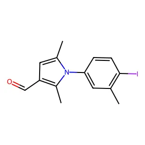 1-(4-Iodo-3-methylphenyl)-2,5-dimethyl-1H-pyrrole-3-carbaldehyde structure