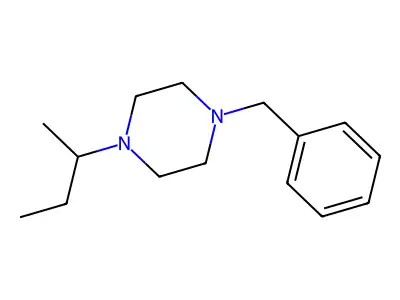 1-Benzyl-4-(butan-2-yl)piperazine structure