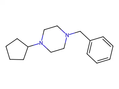 1-Benzyl-4-cyclopentylpiperazine structure