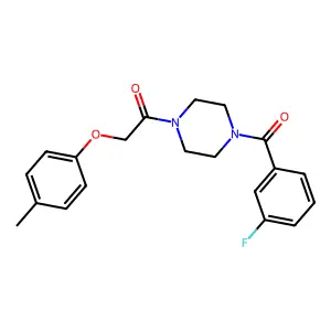 1-[4-(3-Fluorobenzoyl)piperazin-1-yl]-2-(4-methylphenoxy)ethanone structure