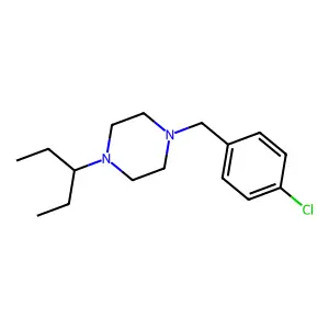 1-(4-Chlorobenzyl)-4-(pentan-3-yl)piperazine structure