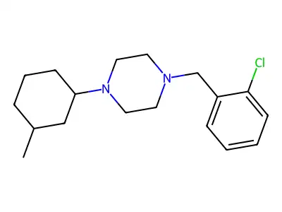 1-(2-Chlorobenzyl)-4-(3-methylcyclohexyl)piperazine structure