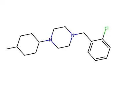 1-[(2-Chlorophenyl)methyl]-4-(4-methylcyclohexyl)piperazine structure