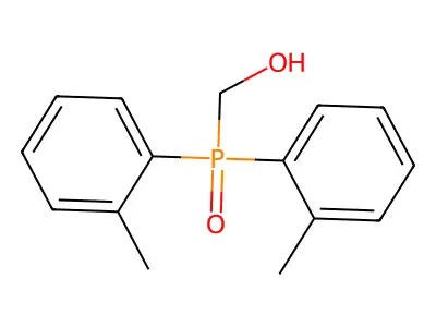 1-[Bis(2-methylphenyl)phosphinyl]methanol structure