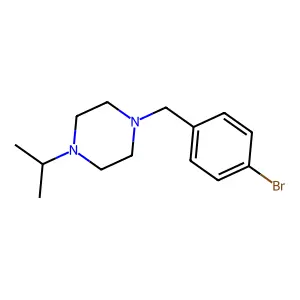 1-[(4-Bromophenyl)methyl]-4-(propan-2-yl)piperazine structure