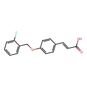 3-[4-[(2-fluorophenyl)methoxy]phenyl]prop-2-enoic Acid structure