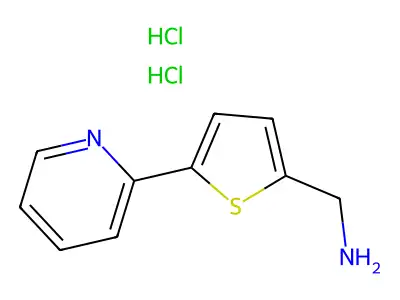 [5-(2-Pyridinyl)-2-thienyl]methylamine dihydrochloride structure