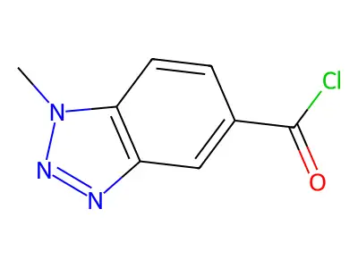 1-Methyl-1h-1,2,3-benzotriazole-5-carbonyl chloride structure
