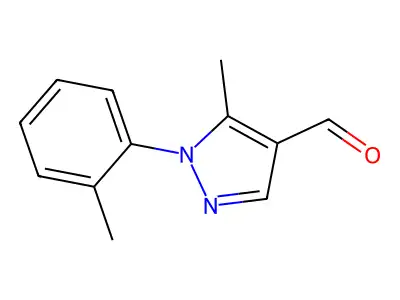 5-methyl-1-(2-methylphenyl)-1H-pyrazole-4-carbaldehyde structure