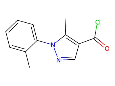 5-methyl-1-(2-methylphenyl)-1H-pyrazole-4-carbonyl chloride structure