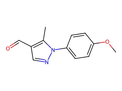 1-(4-Methoxyphenyl)-5-methyl-1H-pyrazole-4-carboxaldehyde structure