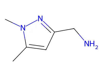 (1,5-dimethyl-1H-pyrazol-3-yl)methanamine structure