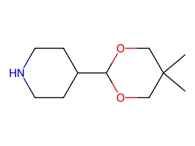 4-(5,5-Dimethyl-1,3-dioxan-2-yl)piperidine structure