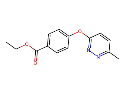 Ethyl 4-[(6-methyl-3-pyridazinyl)oxy]benzoate structure