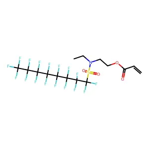 2-(N-Ethyl-N-(perfluorooctylsulfonyl)amino)ethyl acrylate structure
