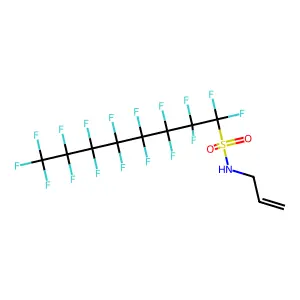 N-Allylheptadecafluorooctanesulphonamide structure