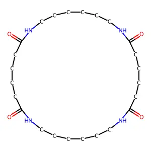 1,8,15,22-Tetraazacyclooctacosane-2,7,16,21-tetrone structure