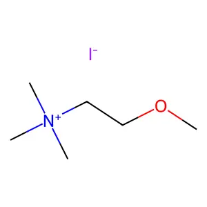 2-甲氧基-N,N,N-三甲基乙烷-1-铵碘化物 structure