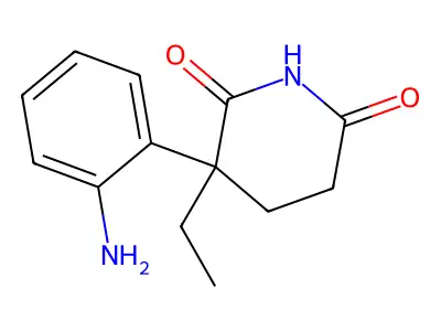 Glutarimide, 2-(o-aminophenyl)-2-ethyl- structure