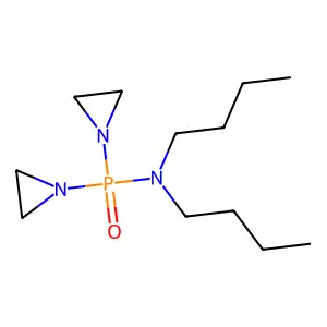 N-[bis(aziridin-1-yl)phosphoryl]-N-butylbutan-1-amine structure