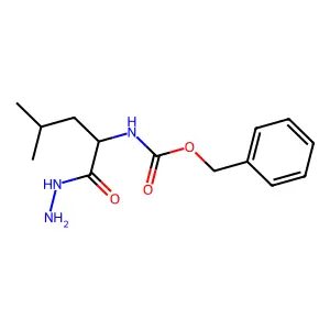 benzyl N-(1-hydrazinyl-4-methyl-1-oxopentan-2-yl)carbamate structure