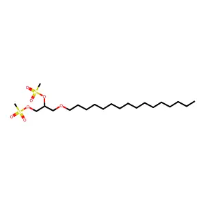 3-(Hexadecyloxy)propane-1,2-diyl dimethanesulfonate structure