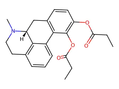 Dipropionylapomorphine structure