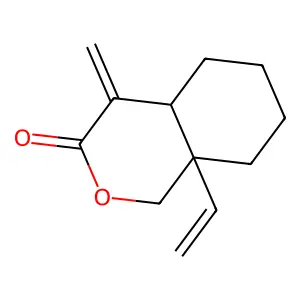 8a-Ethenyl-4-methylidene-1,4a,5,6,7,8-hexahydroisochromen-3-one structure