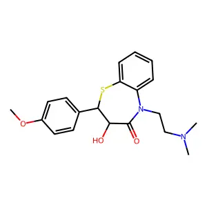 Deacetyldiltiazem structure