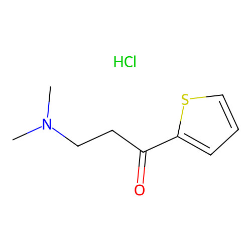 3-(Dimethylamino)-1-(thiophen-2-yl)propan-1-one hydrochloride structure