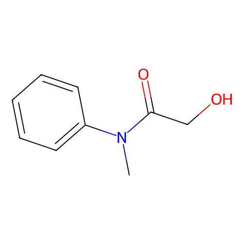 2-hydroxy-N-methyl-N-phenylacetamide structure