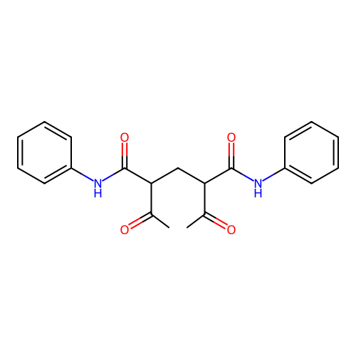 2,4-Diacetylglutaranilide structure