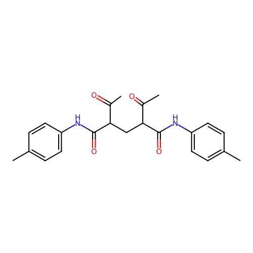 2,4-Diacetyl-4',4''-dimethylglutaranilide structure