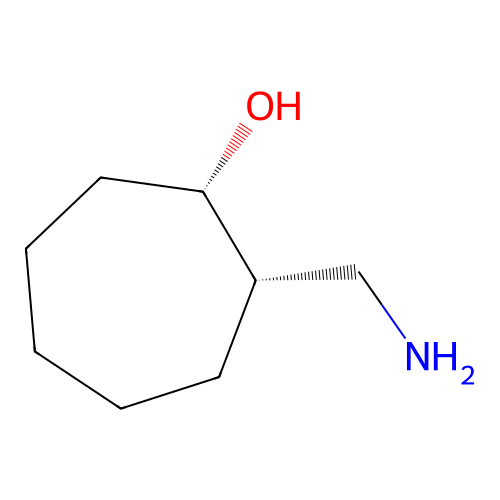 (1S,2S)-2-(aminomethyl)cycloheptan-1-ol structure