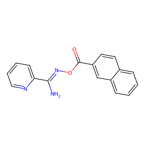 N'-[(naphthalen-2-ylcarbonyl)oxy]pyridine-2-carboximidamide structure