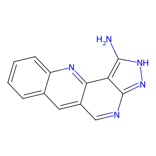 3H-benzo[b]pyrazolo[3,4-h]-1,6-naphthyridin-1-amine structure