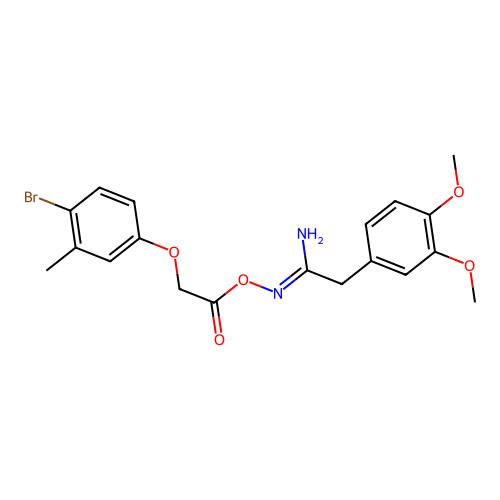 C19H21BrN2O5 structure