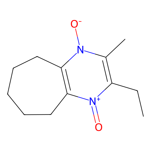 2-ethyl-3-methyl-6,7,8,9-tetrahydro-5H-cyclohepta[b]pyrazine 1,4-dioxide structure
