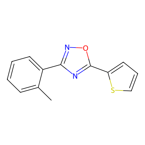 3-(2-Methylphenyl)-5-(thiophen-2-yl)-1,2,4-oxadiazole structure