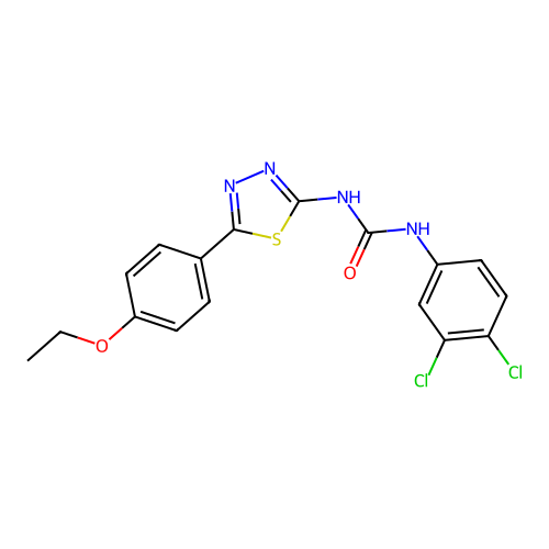 1-(3,4-Dichlorophenyl)-3-[5-(4-ethoxyphenyl)-1,3,4-thiadiazol-2-yl]urea structure
