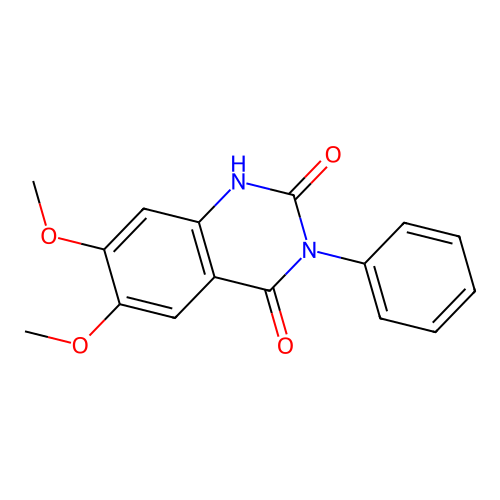 6,7-Dimethoxy-3-phenyl-1H-quinazoline-2,4-dione structure