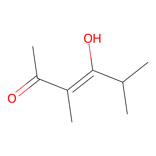 (Z)-4-hydroxy-3,5-dimethylhex-3-en-2-one structure