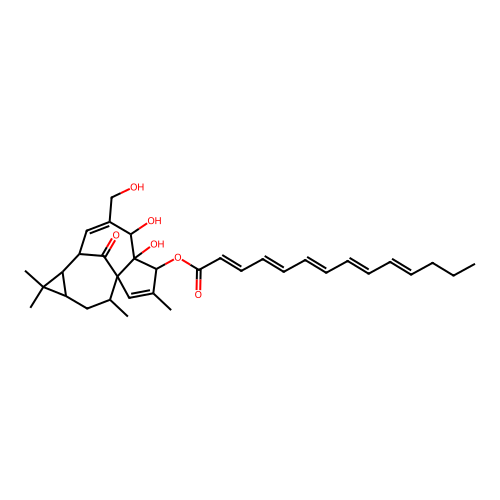 Ingenol 2,4,6,8,10-tetradecapentaenoate structure